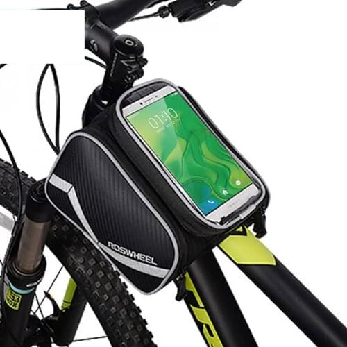 ROSWHEEL Cycling Bicycle Smart Phone Bag 5.7 / 6.2 inch Large Touch Screen MTB Road Bike Cycling Top Frame Tube Basket Storage