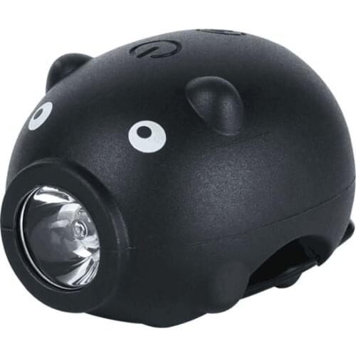 Bike Light USB Rechargeable Bicycle Headlight Portable Cute Horn Light LED Bike Front Light for Mountain Road Bike Children Bike