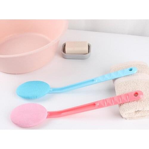 1 Pcs Detachable Single Side Back Rub Tool PP Long Handle Bath Scrubbers Back Cleaning for Shower Bathroom Tools