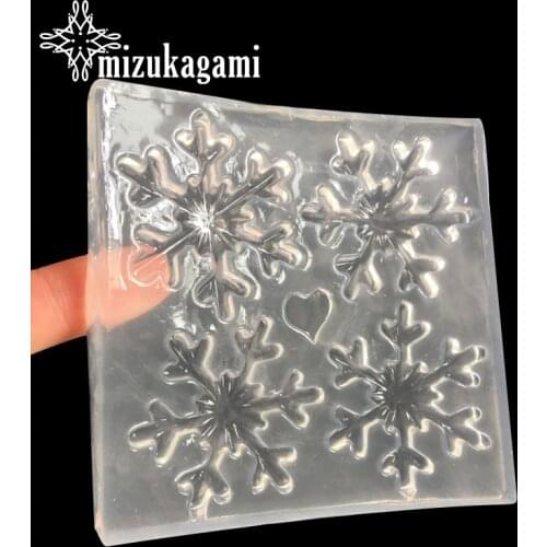 1PCS UV Resin Jewelry Liquid Silicone Christmas Snowflake Charms Resin Molds For DIY hair Decoration Accessories Epoxy Mold