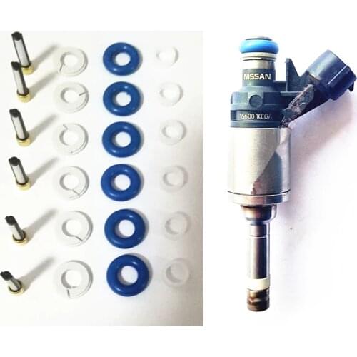 100 set GDI fuel injector repair kit for Nissan Juke 2011-2013 1.6L Replacement filter orings and seals (AY-RKG904)