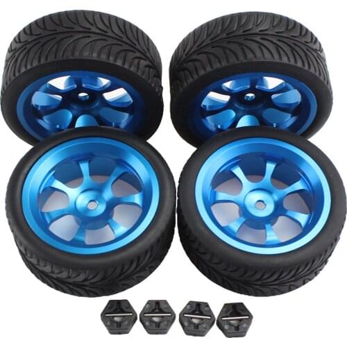 4pcs RC Wheel Tires for WLTOYS 144001 124018 124019 RC Buggy Car Parts