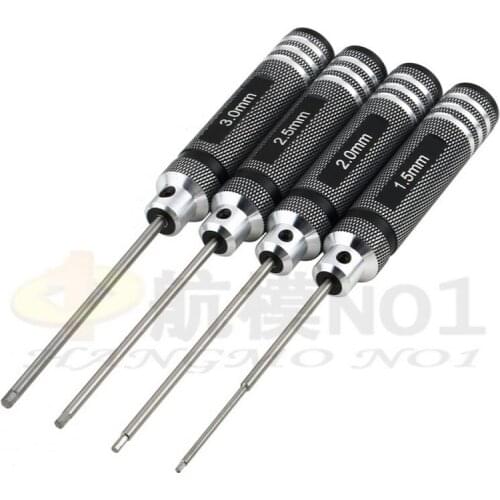 4pcs Hexagonal screwdriver 1.5/2.0/2.5/3.0mm Tool Set for R/C Car Airplane