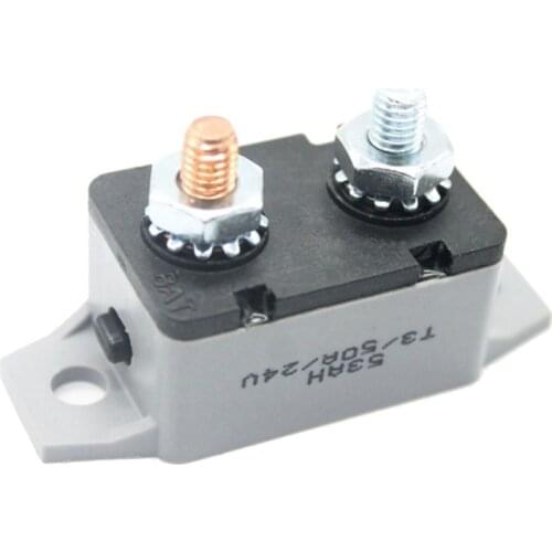 Manual Reset Circuit Breaker F3088 20 30 40 50A AMP 12-28V Circuit Breaker Dual Battery Fuse Auto Reset C0090 Air Heater Boat