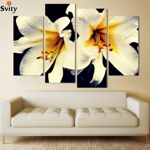 Flowers in full bloom wall painting flower Canvas Painting Wall Pictures For Living Room Picture cuadros decoration Canvas Only