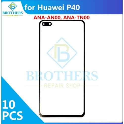 For Huawei P20 P30 P40 P40 Pro Mate 20 30 40 Pro Front Outer Glass Lens Panel Touch Screen Glass Phone Parts With OCA