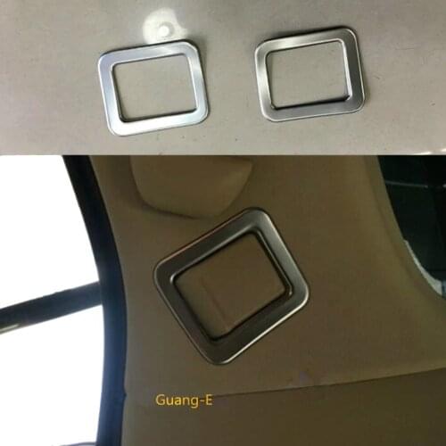 For Toyota Alphard Vellfire 2016 2017 2018 2019 2020 Car Inner Rear Seat Belt Inside Back Frame Cover Protect Safety Stick Trim
