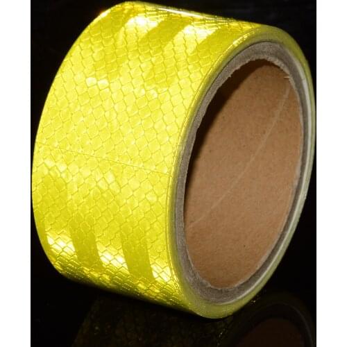 2"x10' Green fluorescent adhesive tape autocollant fluorescents camion micro motorcycle adhesive reflective tapes