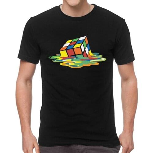The Big Bang Theory T-shirt Men Streetwear T Shirt Short Sleeve Sheldon Cooper Melting Cube Geek Tshirt Cotton Tees Top Clothes