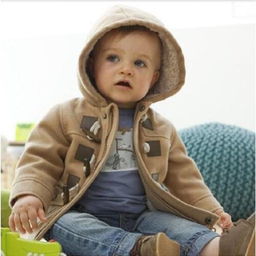 Hot Sale Christmas Baby boys Warm Winter Outerwear Thicken Hooded faux leather Fleece Jacket Outfit Coat Parkas Snowsuit 1 piece