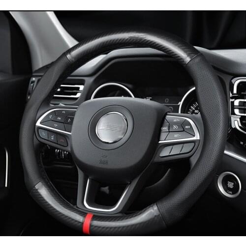 Steering wheel cover set for Jeep Guide Wrangler Free Light Freeman Grand Commander Car Grip Cover car accessories