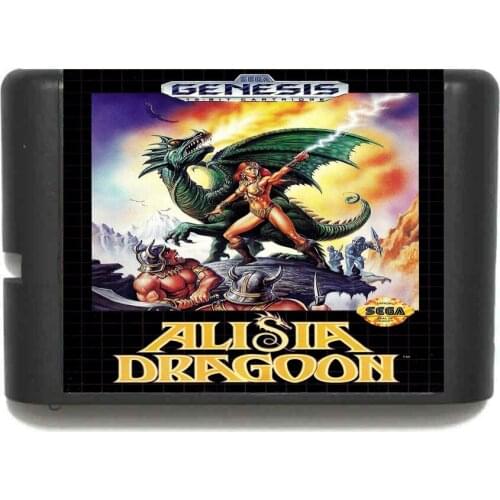 Hottest Alisia Dragoon 16 bit MD Game Card For Sega Mega Drive For Genesis