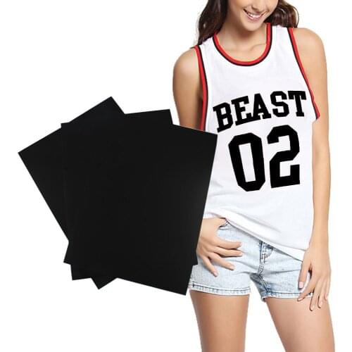 Wholesale heat transfer vinyl sheets 10*12 inch 3 pcs PU film iron on transfer vinyl HTV for T shirts DIY hats easy cut and weed