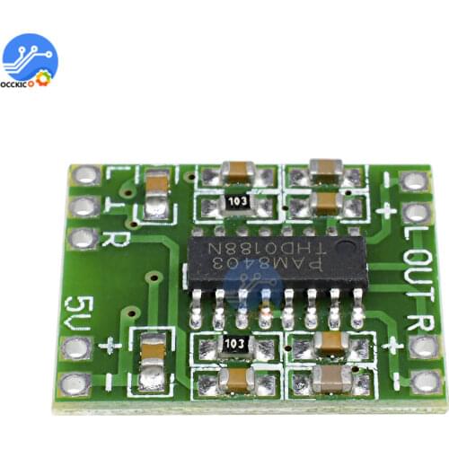 PAM8403 Digital Amplifier Board 2*3W Class D 2.5V To 5V Power Audio Speaker Sound Amplifier Board Modulo Amplificador