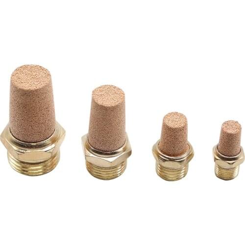 Pneumatic Muffler Type A Pagoda Copper Head Muffler Solenoid Valve Muffler Air Silencers 1/8''1/4''3/8''1/2"