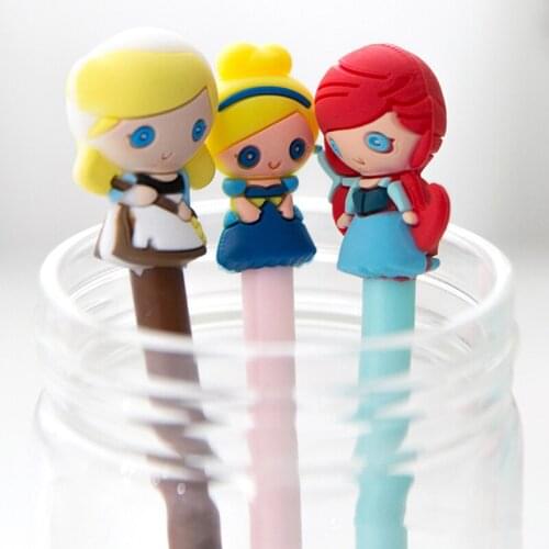 24Pcs/Set Cute Pretty Stationery Pens Princess Girl Gift Kawaii Ballpoint Rollerball Funny School Office Accessory Item Kit 2021