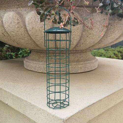 1pc Iron Bird Feeder Outdoor Hanging Mesh Feeding Portable Wild Birds Grease Ball Holder Feeder Park Garden Pet Bird Supplies