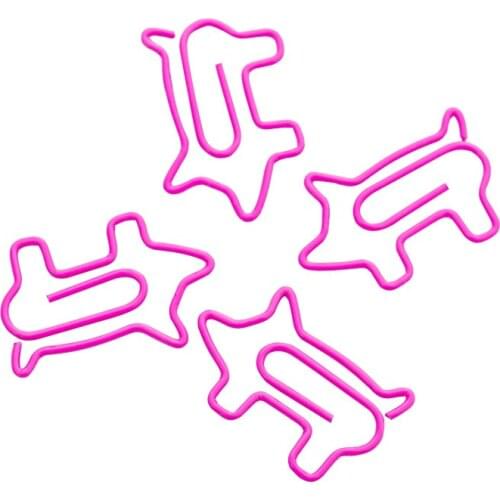 10Pcs/lot New Kawaii Pink Pig Paper Clip Bookmark Office Accessories Statioinery School Office Supply