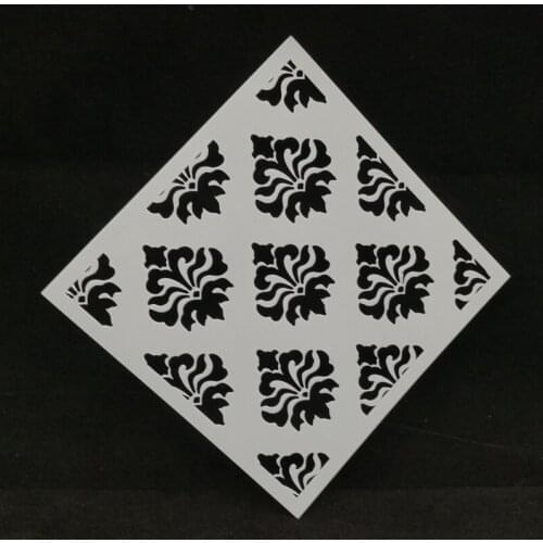 13*13 Flower pvc Layering Stencils for DIY Scrapbooking/photo album Decorative Embossing DIY Paper Cards Crafts