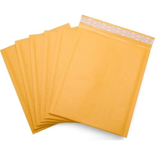 Bubble Padded 50pcs Kraft Paper Shipping Mail gift Store Envelopes for Mailing Gift Packaging Mailer Self Seal Courier Storage