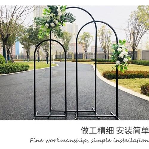 Arcos de boda de hierro en forma de n, soportes de flores artificiales de fondo, accesorios metálicos para boda, 1 juego = 3 uds