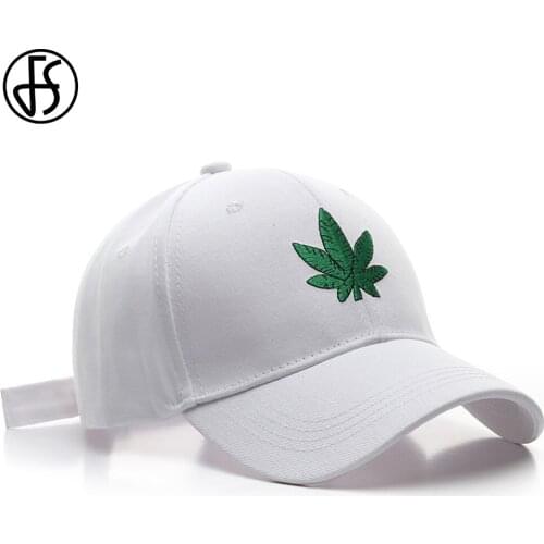 FS 2020 Women 3D Leaf Embroidered Korean Baseball Hats For Men Winter Snapback Hip Hop Full Hat Black White Caps Casquette Homme
