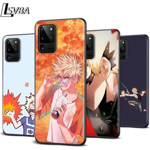 Boy Baku Katsuki for Samsung Note 20 10 9 8 Ultra Plus A91 A81 A71 A51 A42 A41 A31 A21 A12 A11 A01 Black Phone Case
