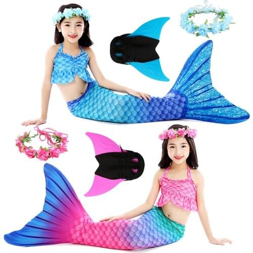 Childrens Mermaid tail Summer toddler swimsuit 2020 girl Bikini girl kids bikini swimwear Children swimsuit Costume for girls