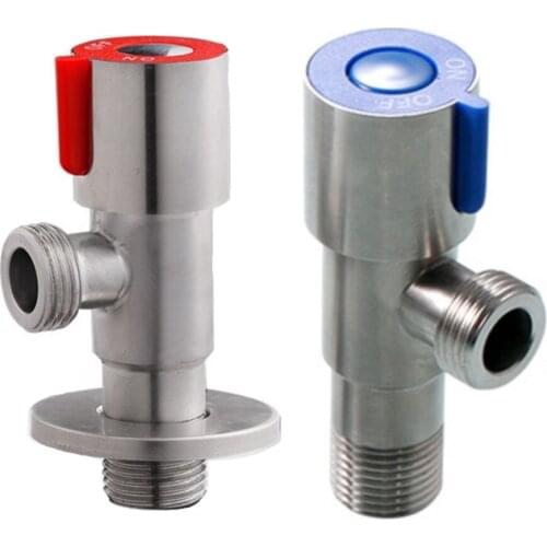 Double Outlet Multiple outlets Faucet Triangle Valves Bathroom Hot And Cold Water Diverter Wall Mounted Shower Valve Fix Bracket