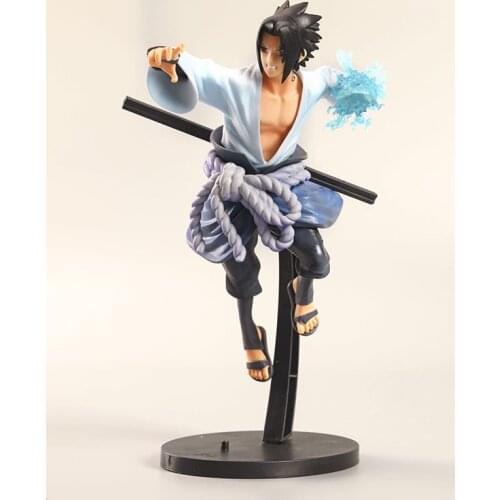 21CM Fighting Naruto Uchiha Sasuke Action Figures Anime Figurines doll Model Toys Birthday Ornaments Gift