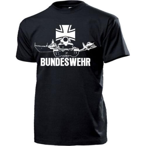 2019 Fashion Summer Style BUNDESWEHR Heer Marine Luftwaffe Deutschland Schiff Panzer - T Shirt Tee shirt