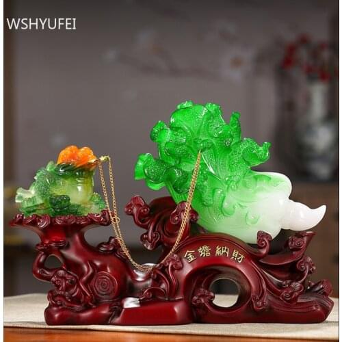 Creativity Resin Home Lucky Money Ornaments Office Desktop Decor Crafts Living Room Wine Cabinet Decoration Housewarming Gift