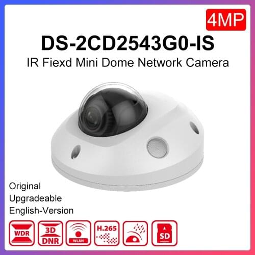 Original Hikvision DS-2CD2543G0-IS replace DS-2CD2542FWD-IS 4mp poe CCTV Security Mini IP camera h.265 SD card slot