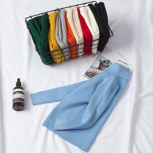 Autumn Boys Children Clothing Pullover Knitted Solid Kids Sweaters 2020 Baby Girls Clothes Winter Turtleneck Sweater Clothes