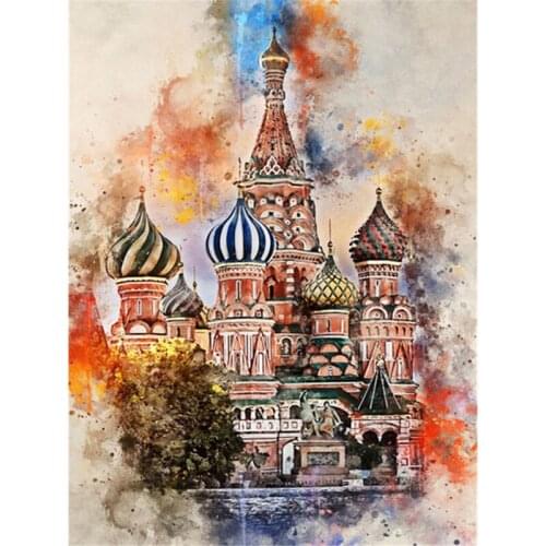 Full Square/Round Diamond Painting City Famous Building Home Decor Diamond Embroidery Landscape Handmade Gift Wall Art