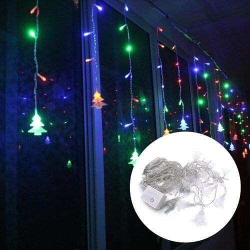 Christmas String Light LED Fairy Curtain Decoration Lamp LED Icicle Lights Christmas Tree Pendant Lighting Prop Glow in the Dark
