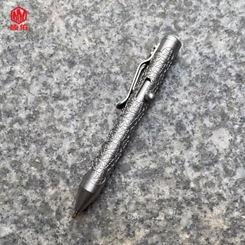 1PCS Titanium Alloy Tactical Bolt Pen Office School Supplies EDC Signature Portable Mechanical Tactical Bolt Pen