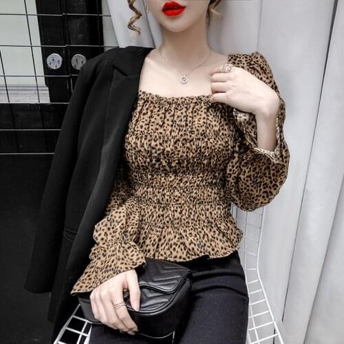 Леопардовые блузки SexeMara China At AliExpress