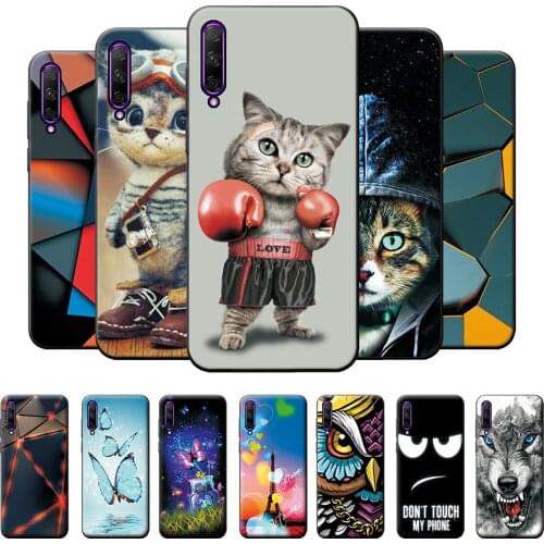 For Huawei Y9s Case Silicone For Huawei Y9s Case Soft Phone Cover on Huawei Y9s 6.59 inch Geometric Back Protective Cover Bumper
