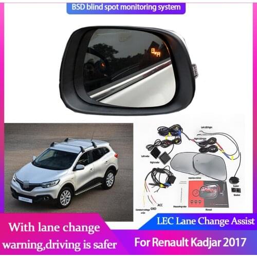 Car Blind Spot Mirror Radar Detection System for Renault Kadjar 2017 BSA BSM BSD Microwave Monitoring Assistant Driving Security