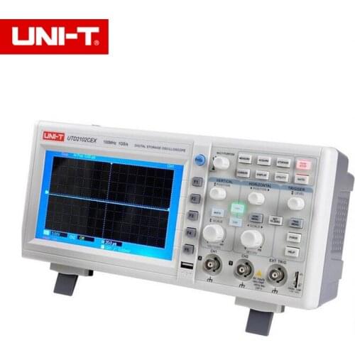 UNI-T UTD2102CEX 2 Channels Digital Storage Oscilloscope 100MHz Bandwidth with USB OTG Interface