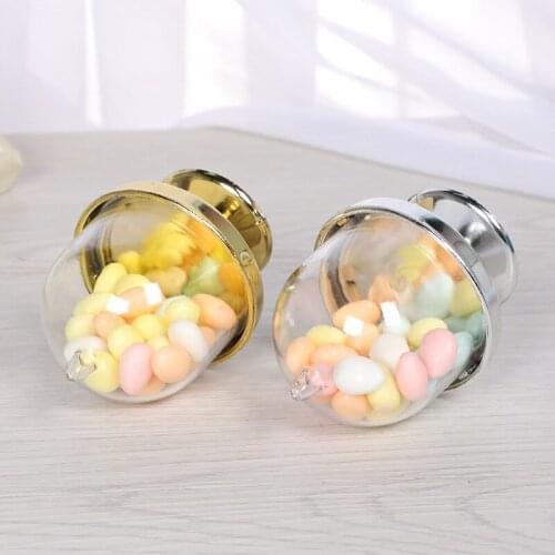 1PC Creative Wedding Clear PVC Box Tray Shape Party Favor Cake Cookie Candy Boxes Birthday Festival Event Gift Decoration