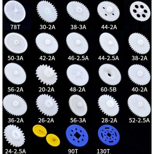 25PcSingle layer gear model accessories reducer motor gear DIY remote control vehicle transmission gear 0.5 model specifications