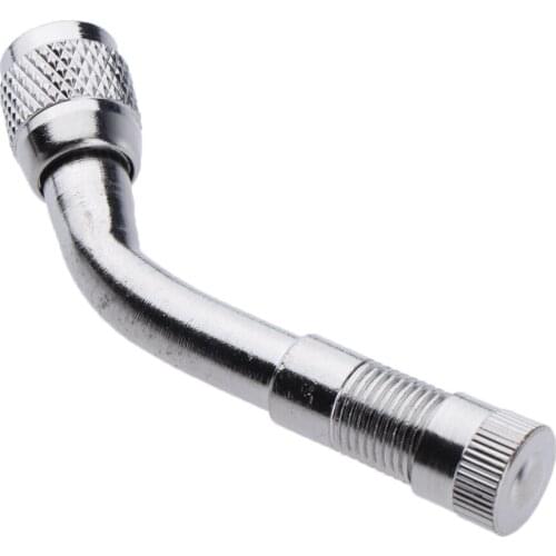 4x Valve Extension Tyre Stem Adapter Core Cap 135 Angle Car Bike Truck Brass