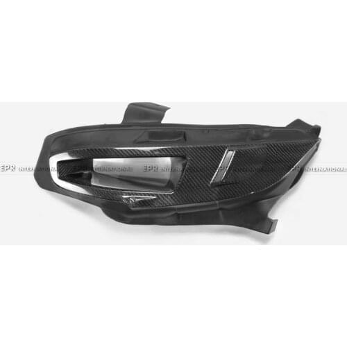 Car-styling Fit for Honda Civic Typer Fk8 Fk7 Carbon Fiber Glossy Vented Headlight Block Out Panel Air Intake Replacement