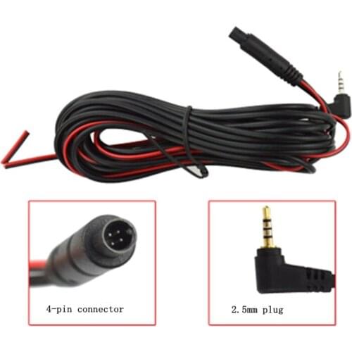 Car after the pull cable 4-pin extension extension cable video cable 2.5mm plug 5.5 m 10 m 15 m 20 m