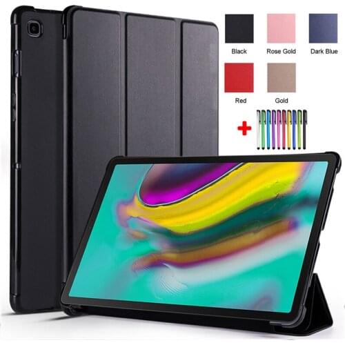 Tablet For Samsung Tab S5E Cover 10.5 inch 2019 SM-T720 T725 PU Leather Fold Slim Shell For Galaxy Tab S5E 2019 T720 Case + Pen