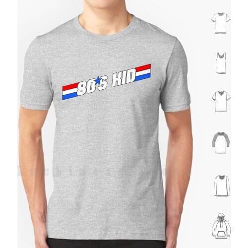 80s Kid-Style #2 T Shirt DIY Cotton Big Size 6xl 80s 1980s Eighties Gi Joe G I Joe Destro Snake Eyes Cartoons Action Figures