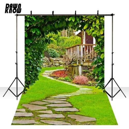 DAWNKNOW Garden Leaf Tree Photography Background Backdrop Scenic Children Photocall Wedding Photo Studio Props Customize GY252