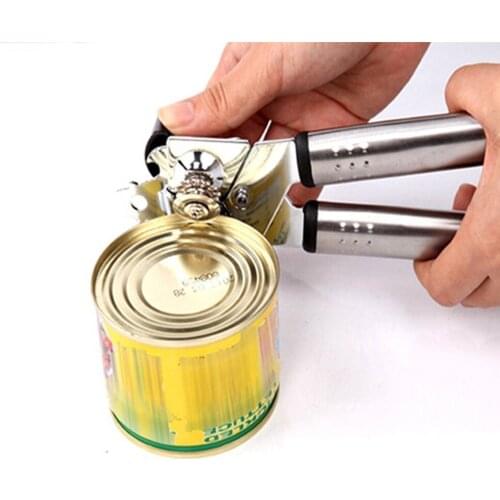 Hot Multifunctional Stainless Steel Professional Tin Manual Can Opener Craft beer Grip Opener Cans Bottle Opener kitchen gadgets